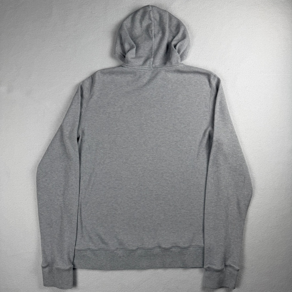 Vuori Men's Waffle Knit Hoodie Long Sleeve Shirt Gray Medium - Picture 6 of 7